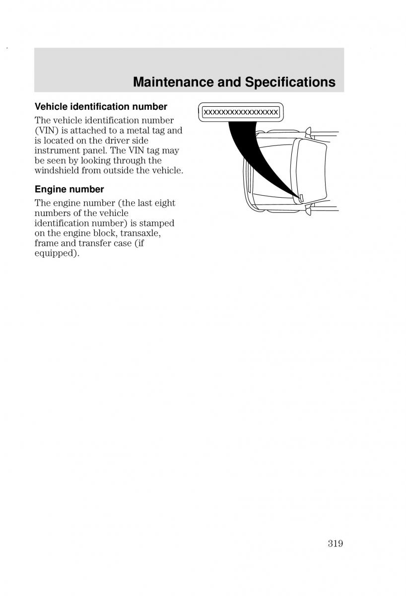 Ford Focus I 1 owners manual / page 319