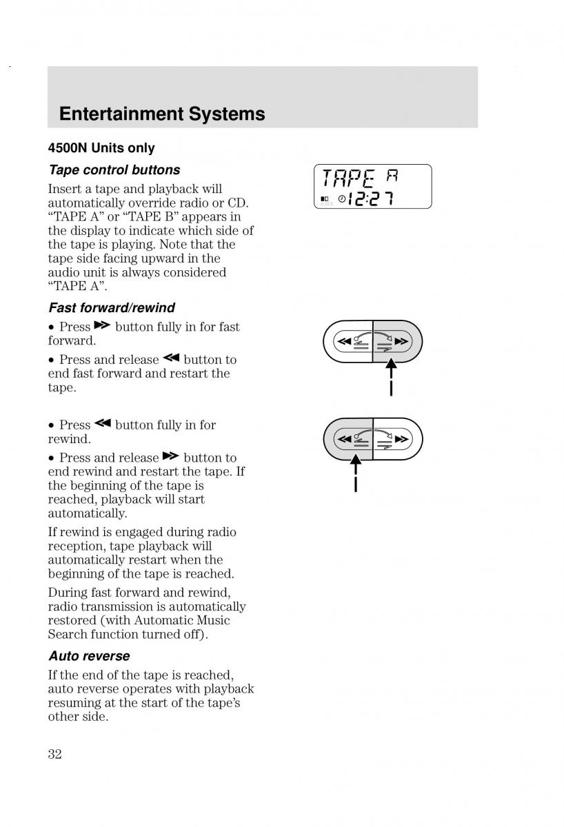 Ford Focus I 1 owners manual / page 32