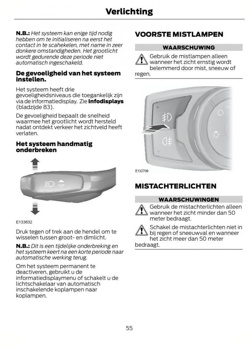 Ford Focus II 2 handleiding / page 58