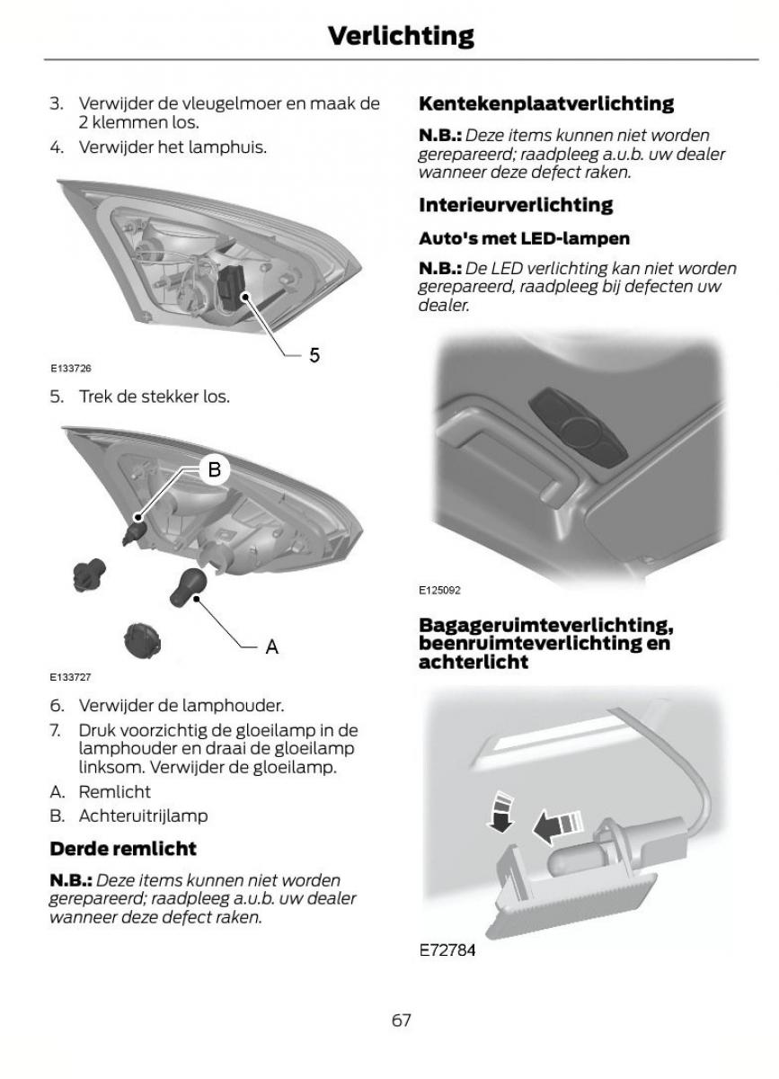 Ford Focus II 2 handleiding / page 70