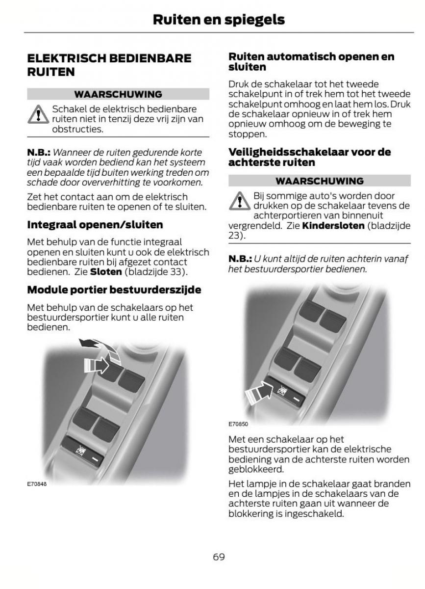 Ford Focus II 2 handleiding / page 72