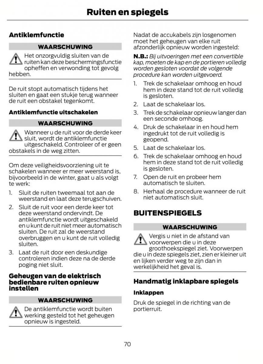 Ford Focus II 2 handleiding / page 73