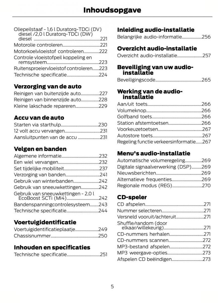 Ford Focus II 2 handleiding / page 8