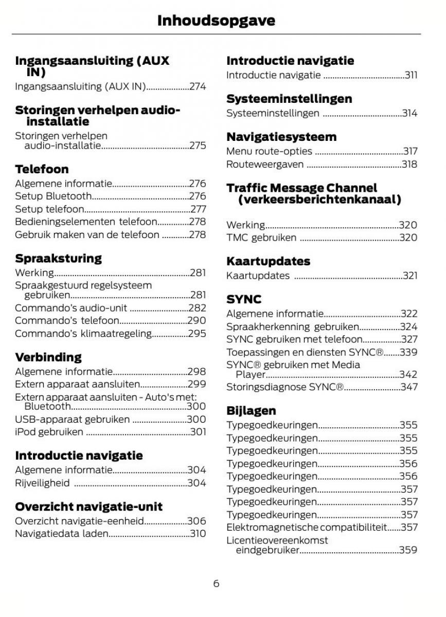 Ford Focus II 2 handleiding / page 9