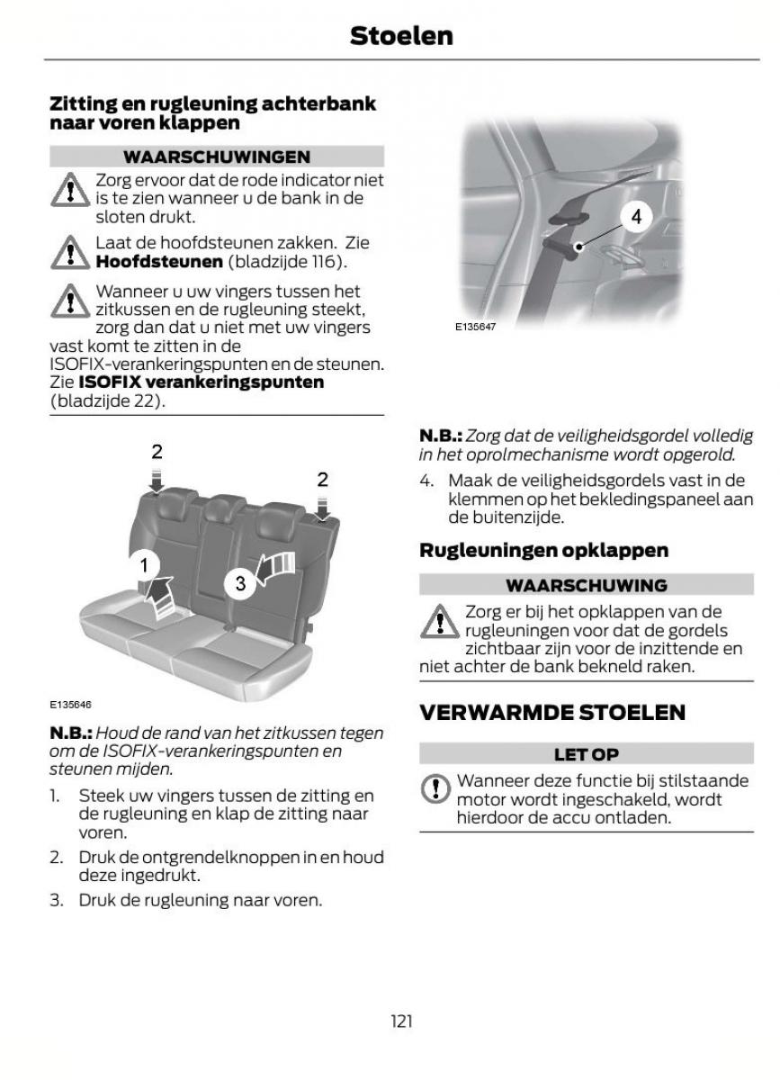 Ford Focus II 2 handleiding / page 124