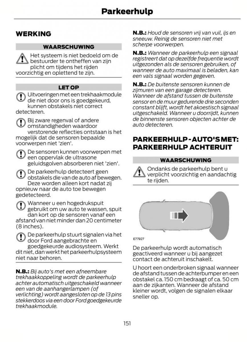 Ford Focus II 2 handleiding / page 154