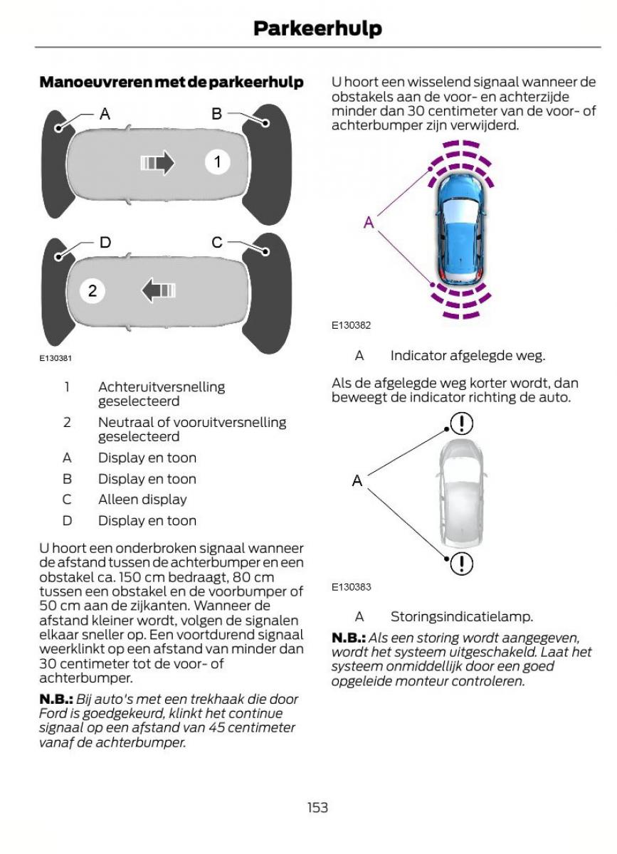 Ford Focus II 2 handleiding / page 156