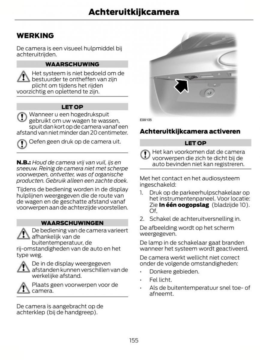 Ford Focus II 2 handleiding / page 158