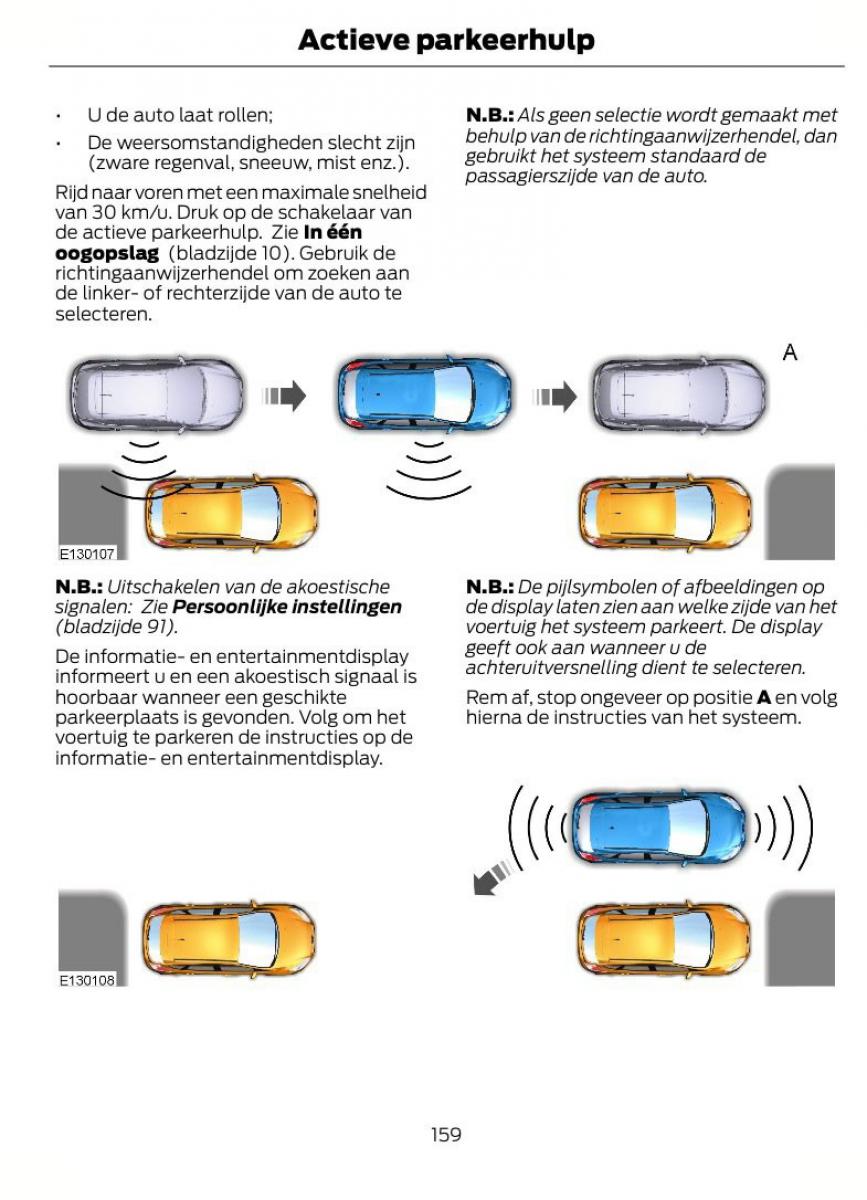 Ford Focus II 2 handleiding / page 162