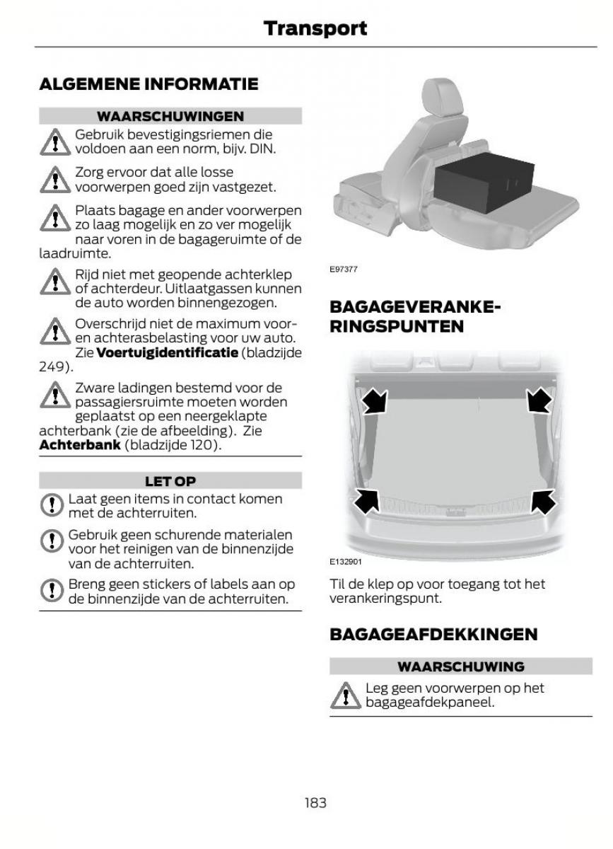 Ford Focus II 2 handleiding / page 186