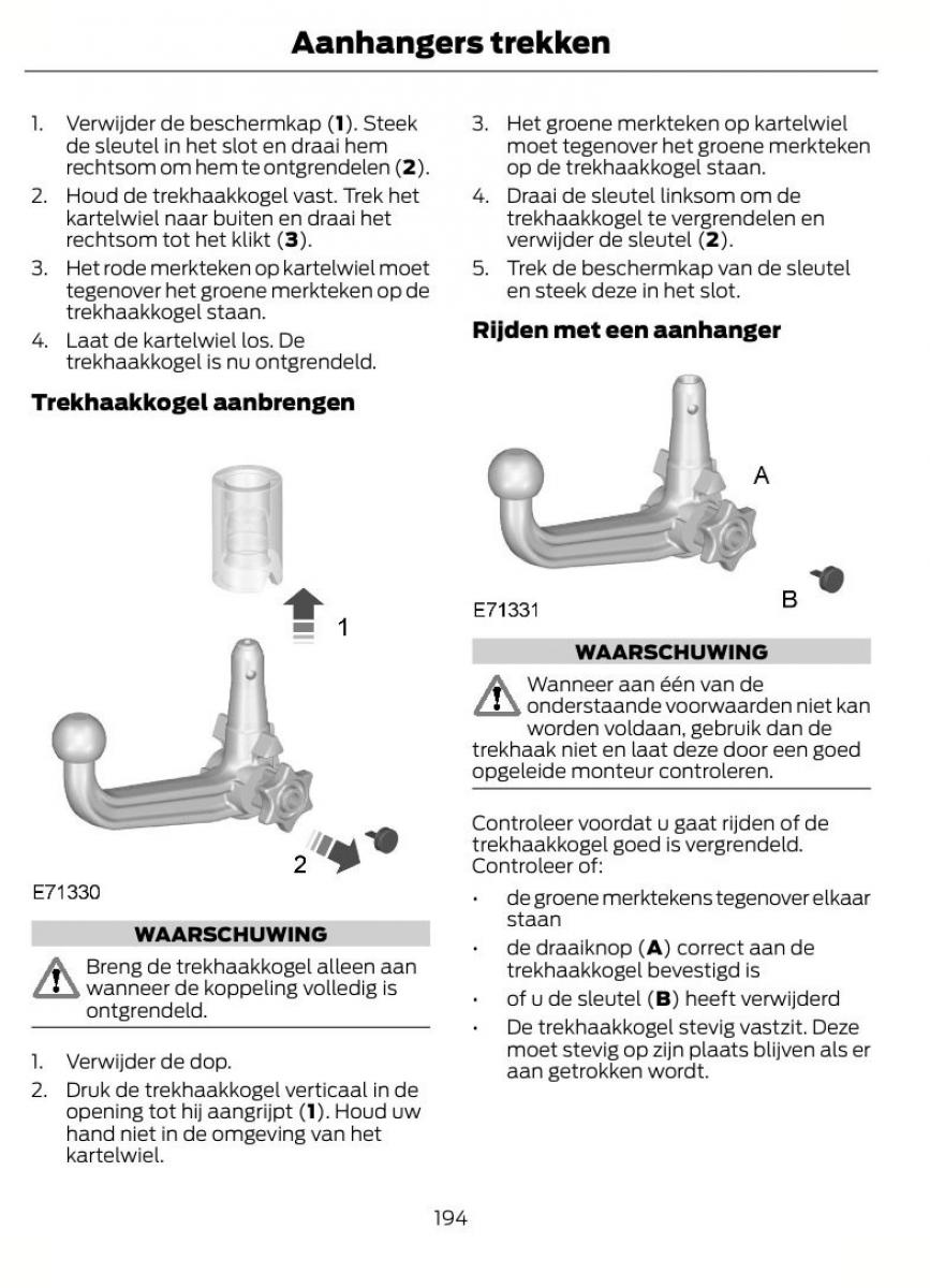 Ford Focus II 2 handleiding / page 197