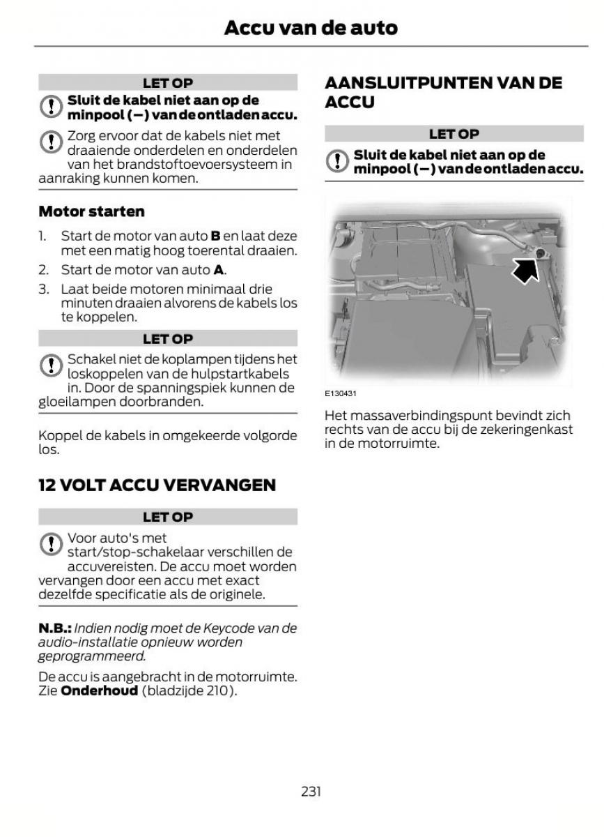 Ford Focus II 2 handleiding / page 234