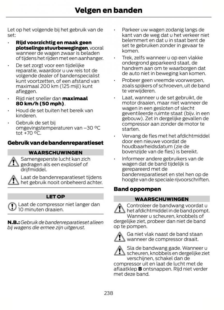 Ford Focus II 2 handleiding / page 241