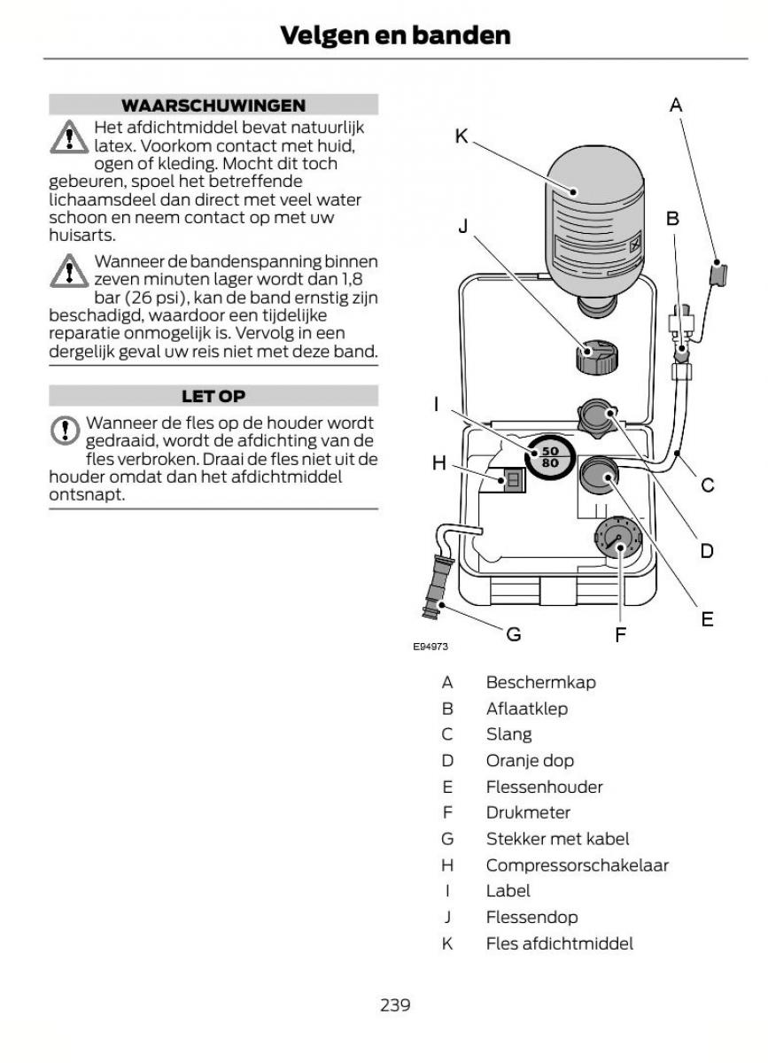 Ford Focus II 2 handleiding / page 242