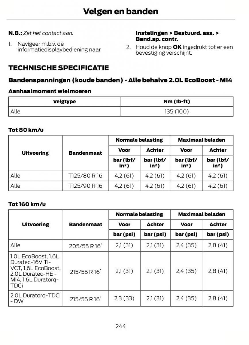 Ford Focus II 2 handleiding / page 247