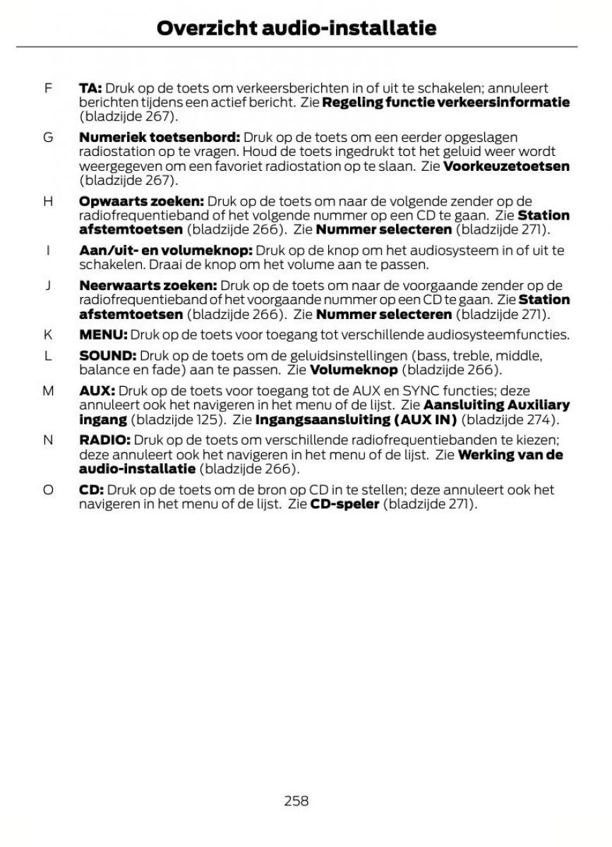 Ford Focus II 2 handleiding / page 261