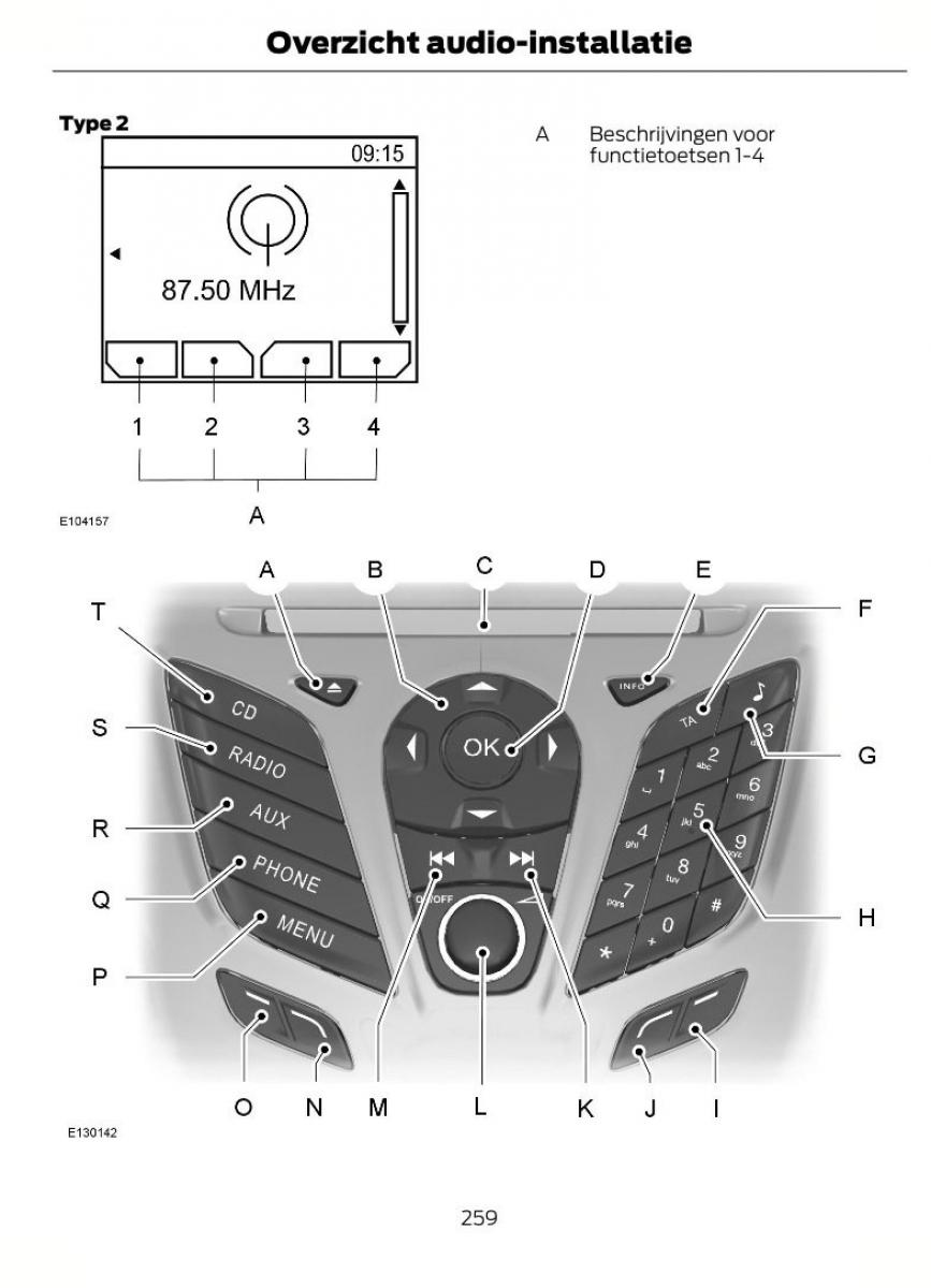 Ford Focus II 2 handleiding / page 262