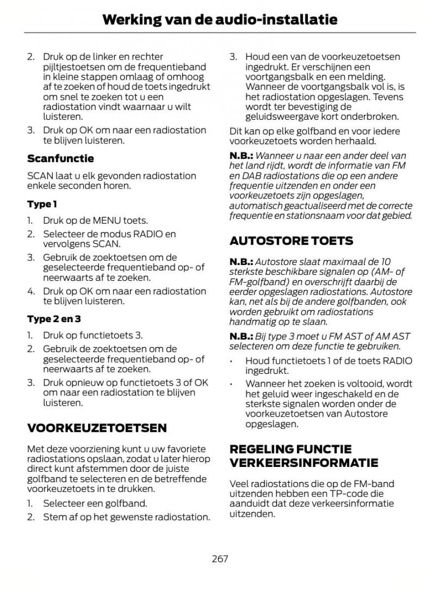 Ford Focus II 2 handleiding / page 270