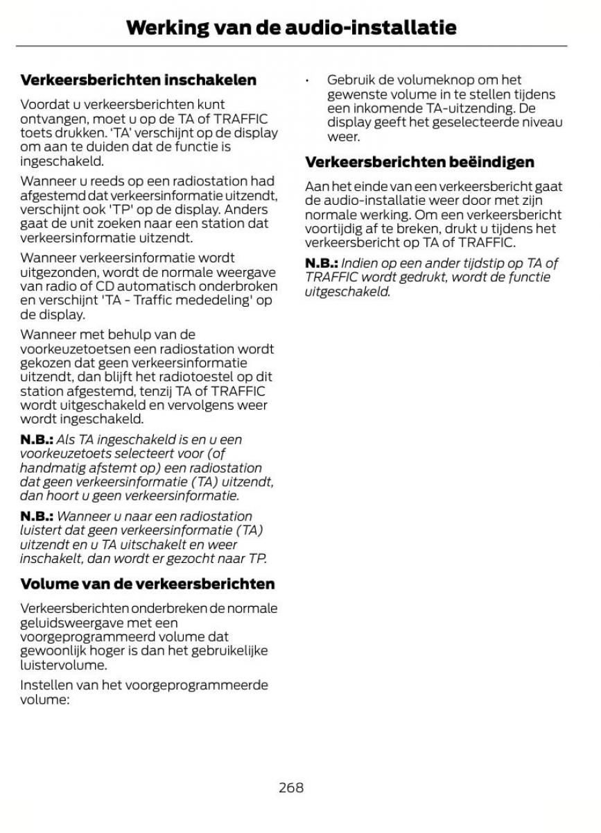 Ford Focus II 2 handleiding / page 271