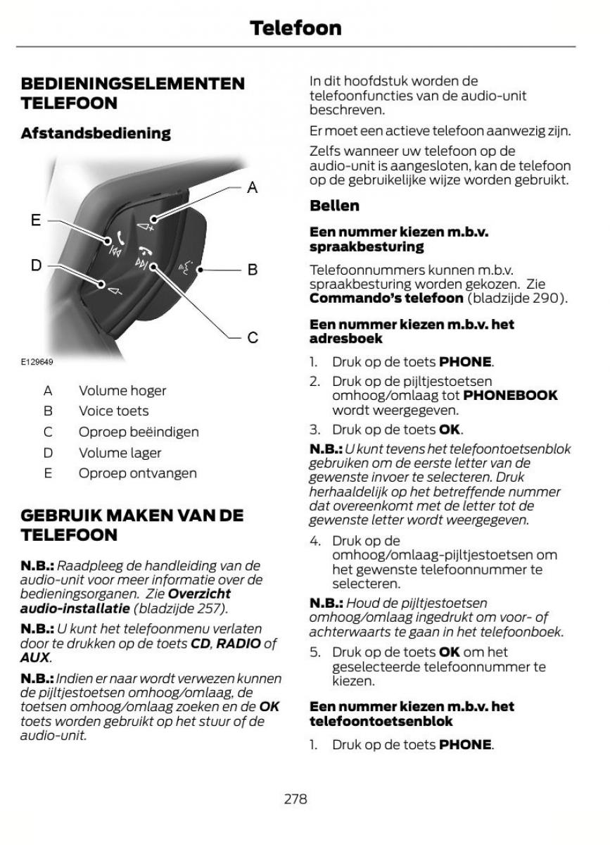 Ford Focus II 2 handleiding / page 281