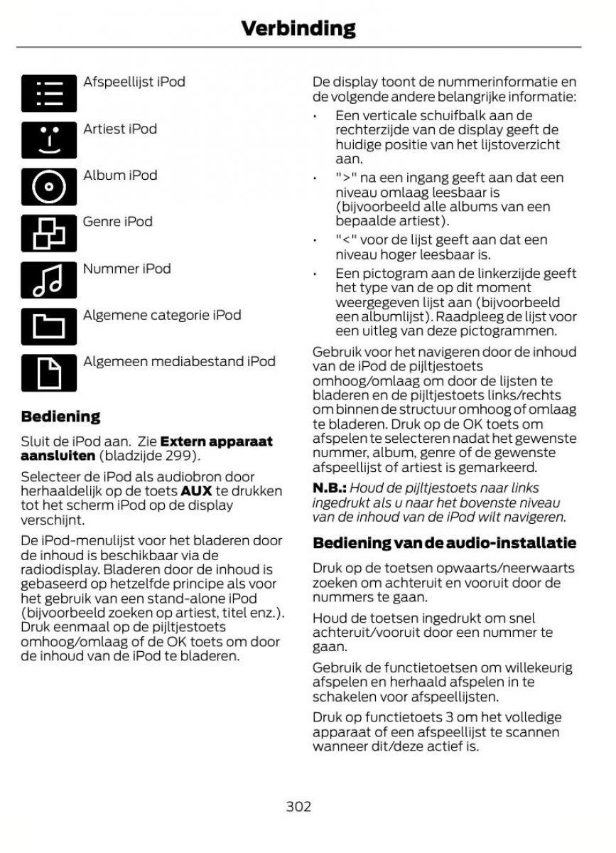 Ford Focus II 2 handleiding / page 305