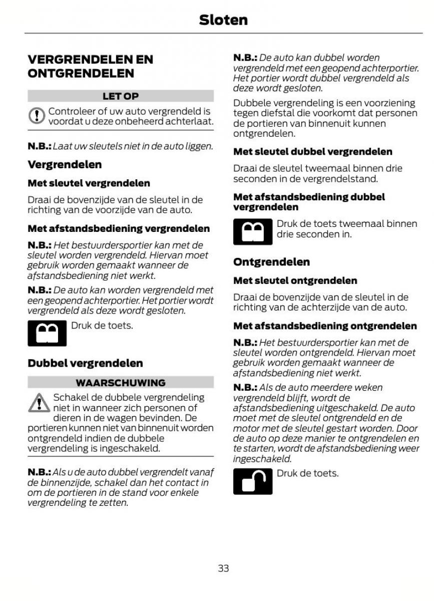 Ford Focus II 2 handleiding / page 36