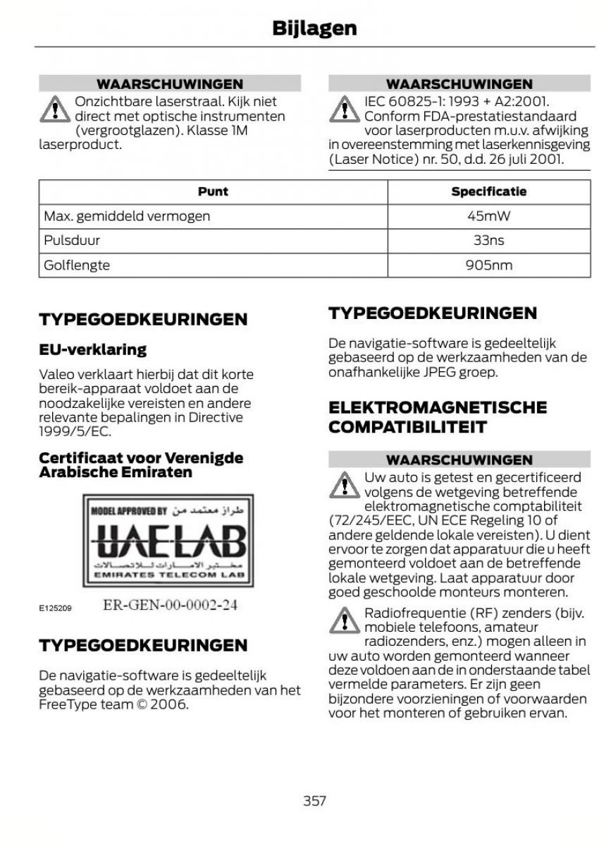 Ford Focus II 2 handleiding / page 360