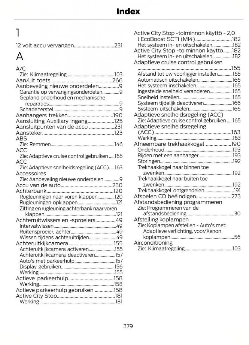 Ford Focus II 2 handleiding / page 382