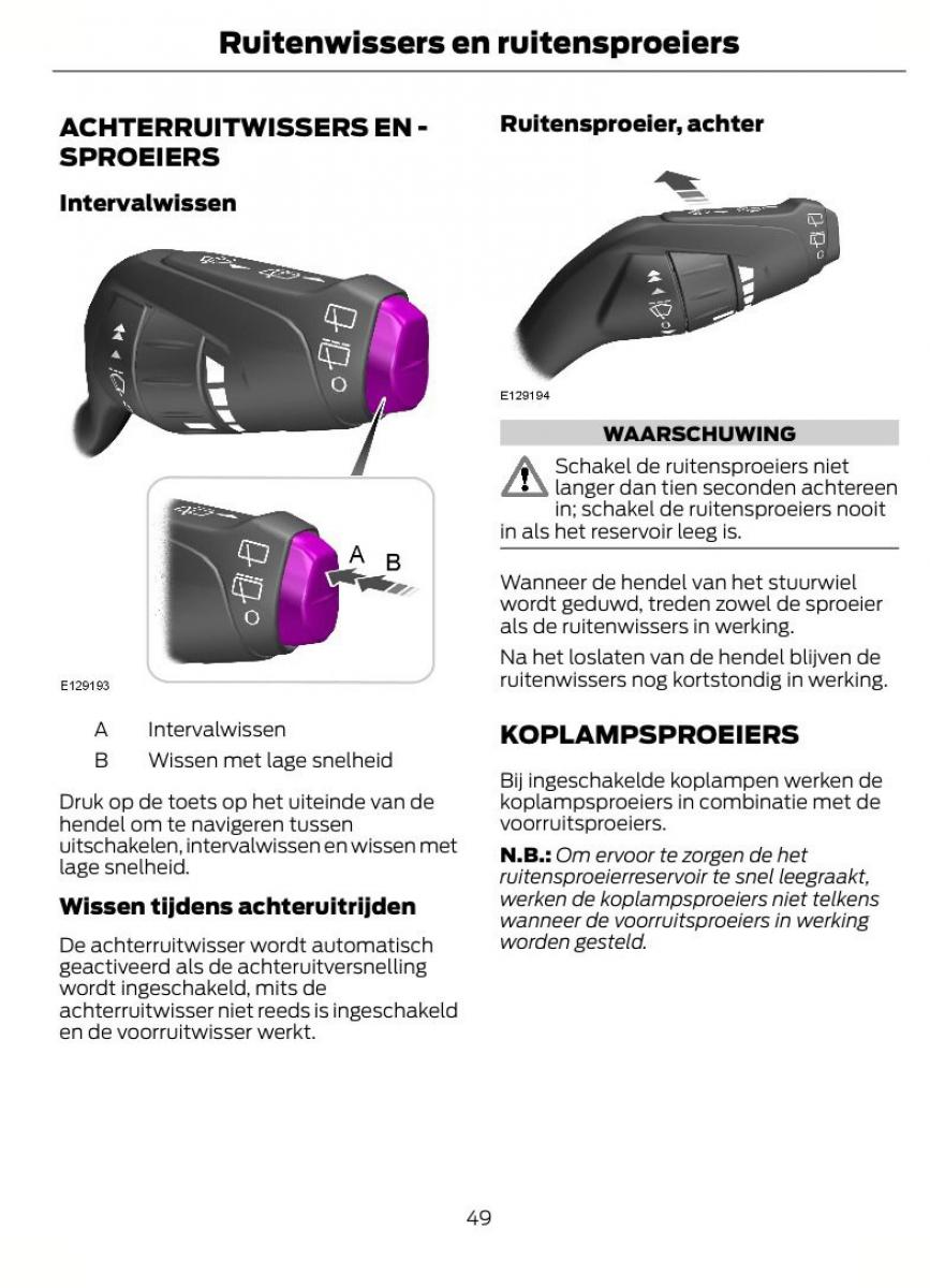 Ford Focus II 2 handleiding / page 52