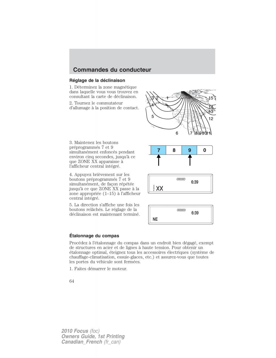 Ford Focus II 2 manuel du proprietaire / page 64