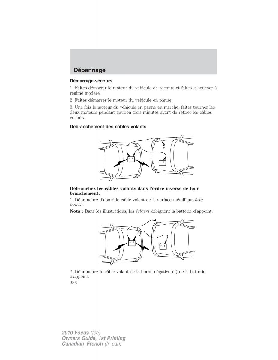 Ford Focus II 2 manuel du proprietaire / page 236