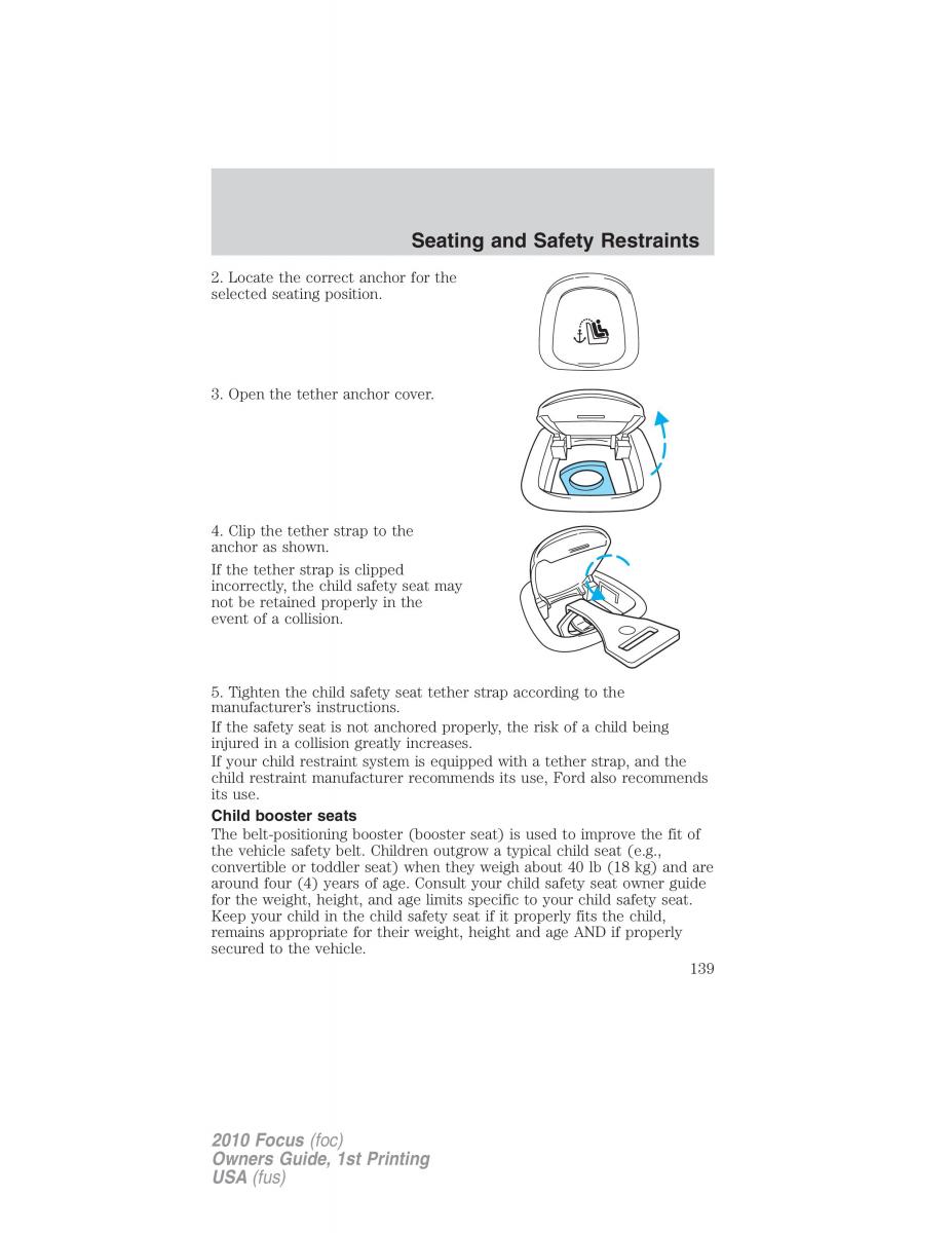 Ford Focus II 2 owners manual / page 139