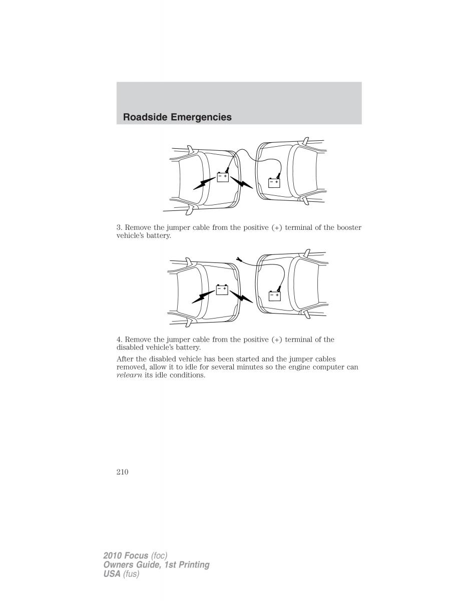 Ford Focus II 2 owners manual / page 210