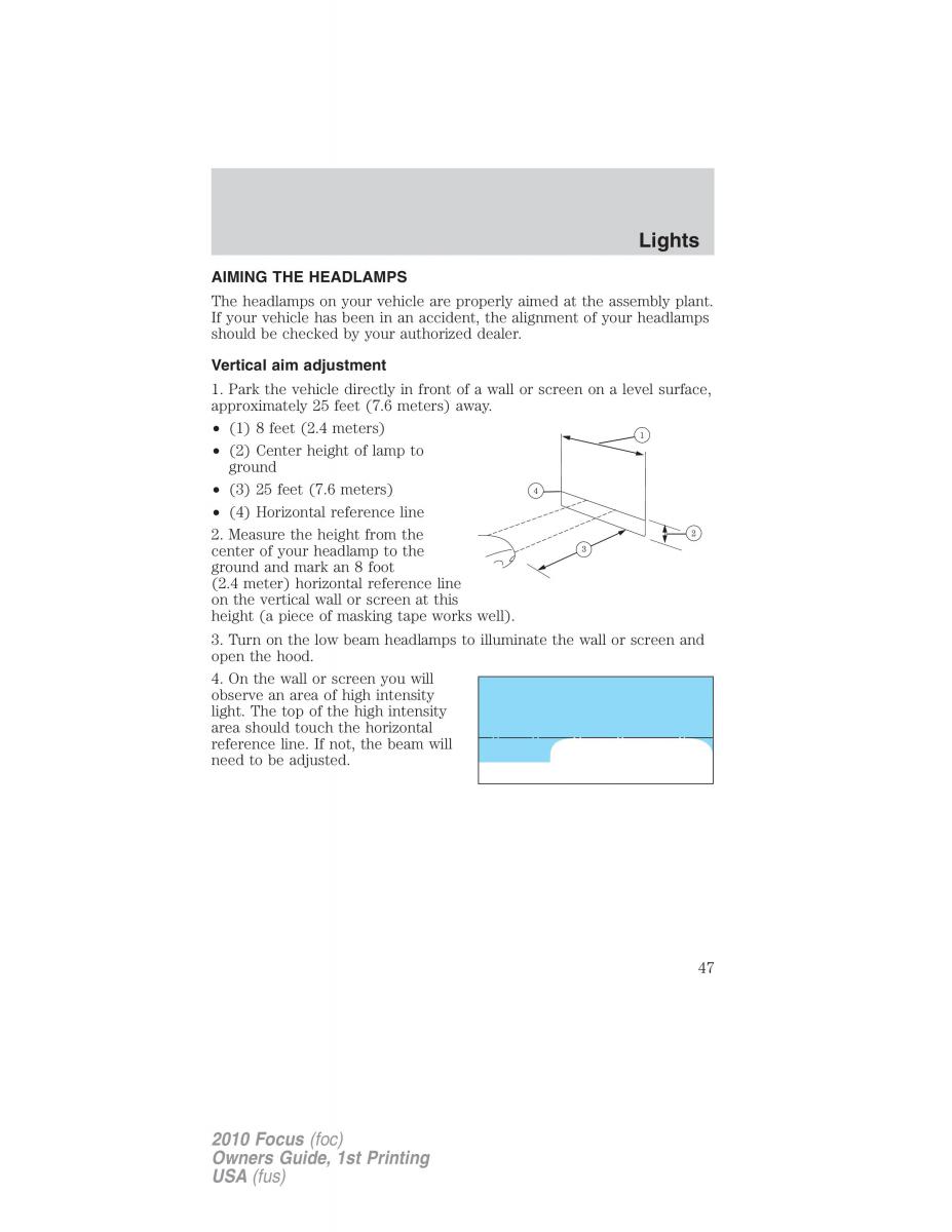 Ford Focus II 2 owners manual / page 47