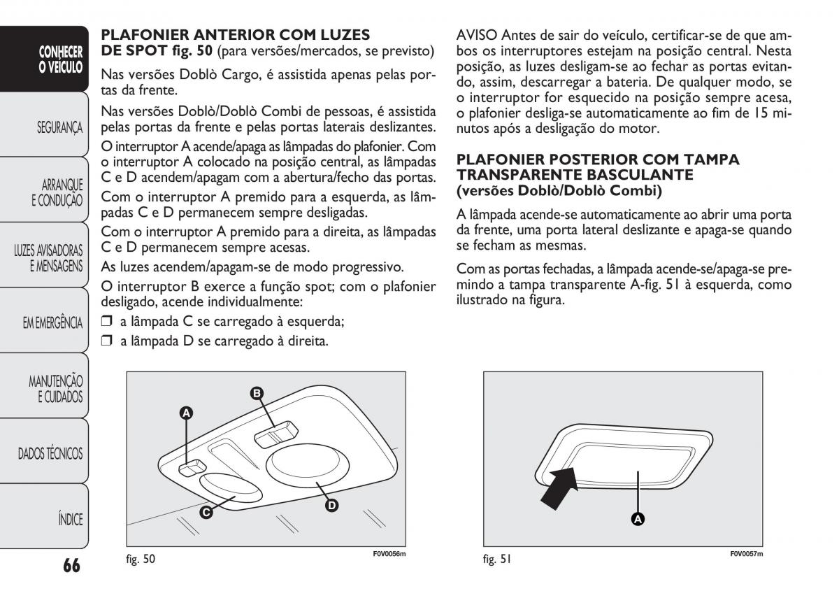 Fiat Doblo II 2 manual del propietario / page 70