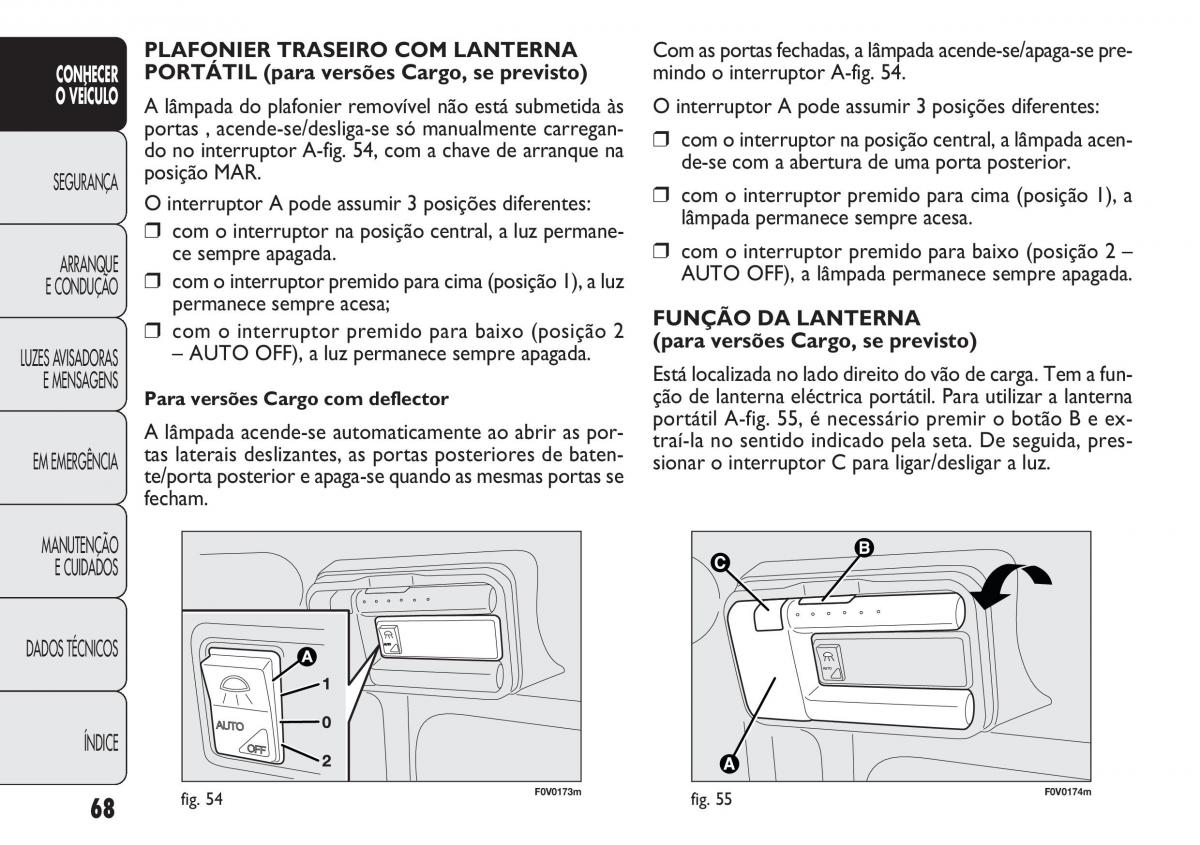 Fiat Doblo II 2 manual del propietario / page 72