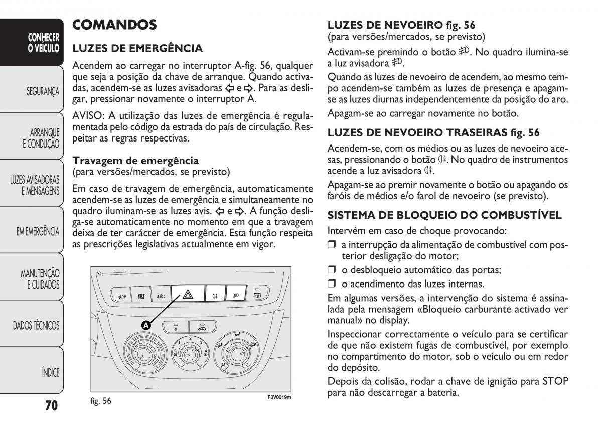 Fiat Doblo II 2 manual del propietario / page 74