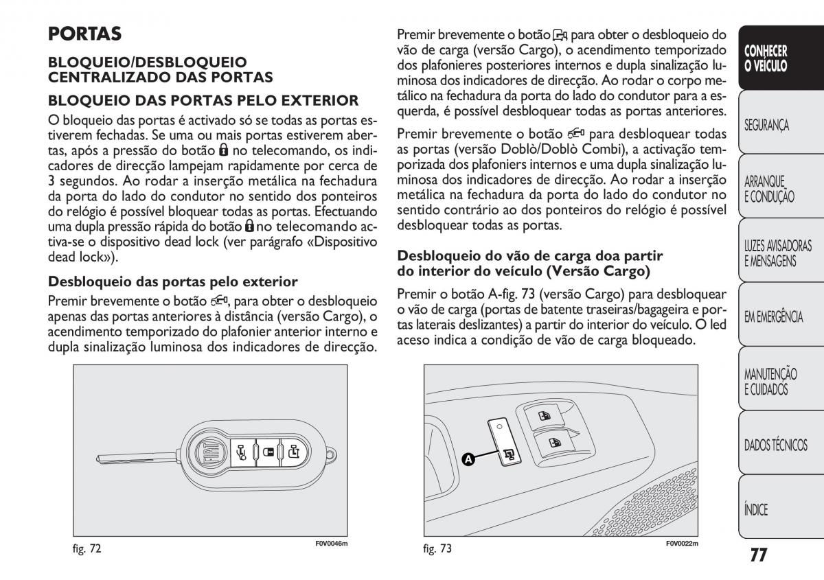 Fiat Doblo II 2 manual del propietario / page 81