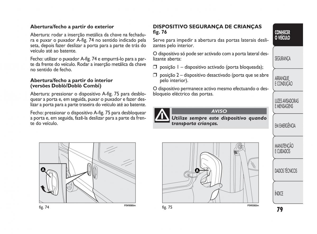 Fiat Doblo II 2 manual del propietario / page 83