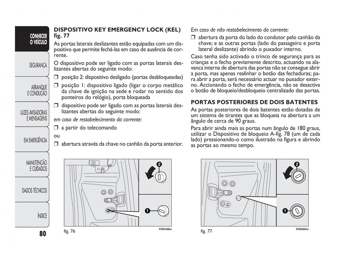 Fiat Doblo II 2 manual del propietario / page 84