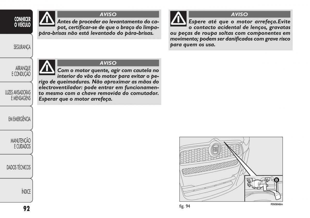 Fiat Doblo II 2 manual del propietario / page 96