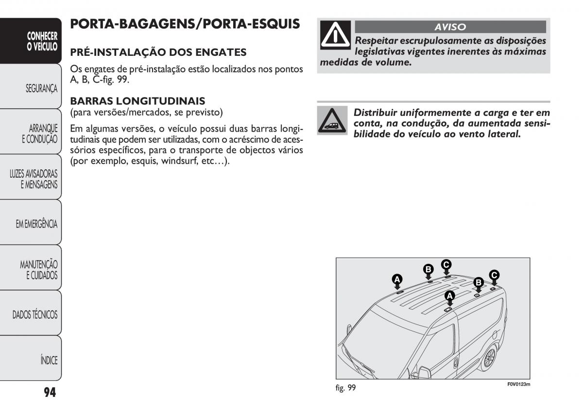 Fiat Doblo II 2 manual del propietario / page 98