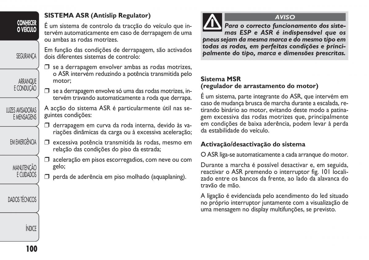 Fiat Doblo II 2 manual del propietario / page 104