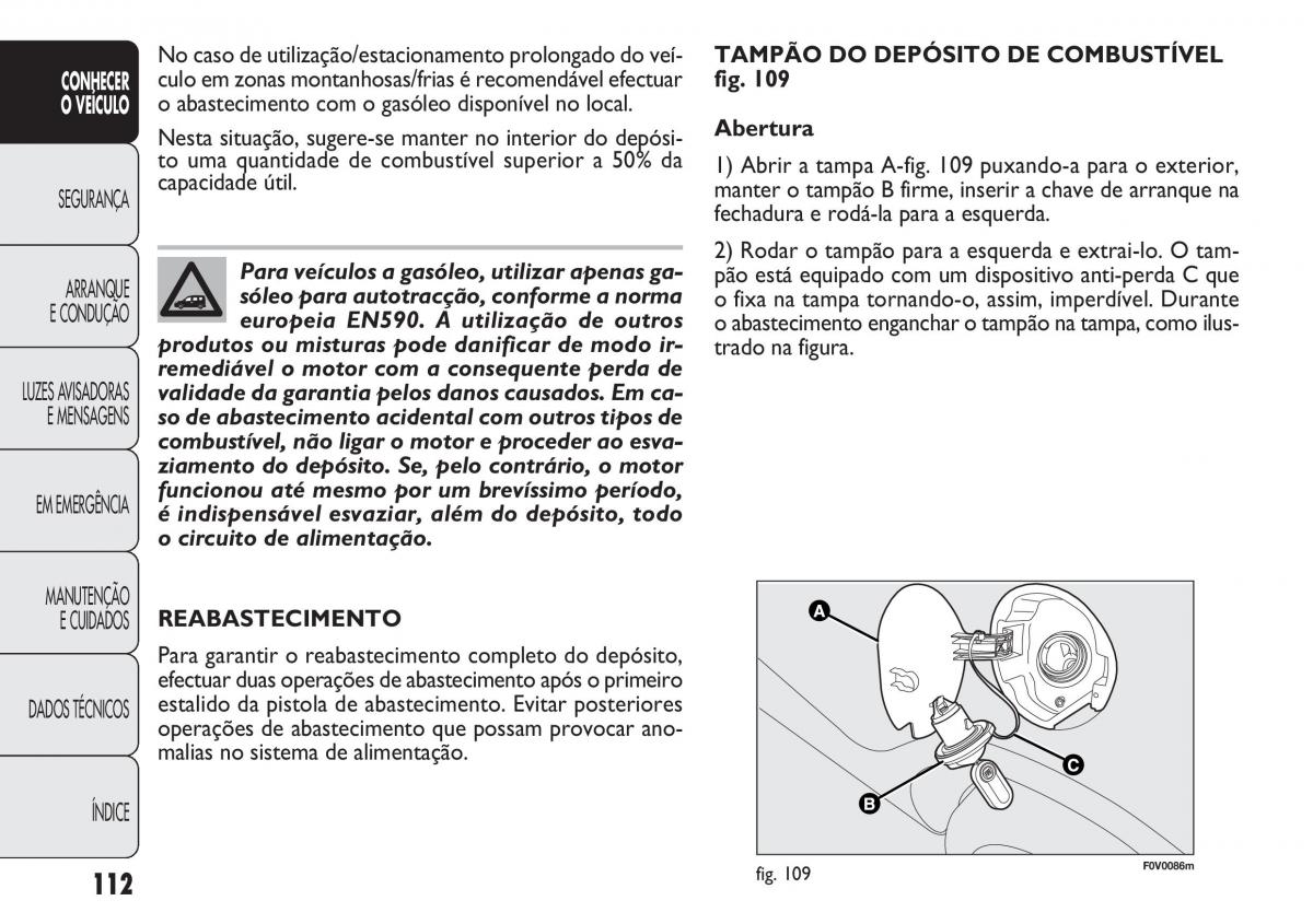 Fiat Doblo II 2 manual del propietario / page 116