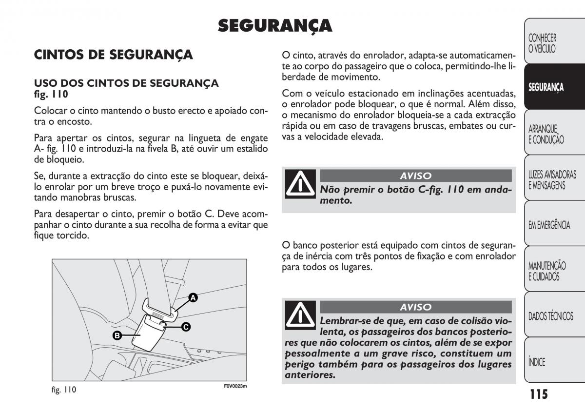 Fiat Doblo II 2 manual del propietario / page 119