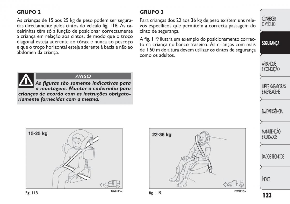 Fiat Doblo II 2 manual del propietario / page 127