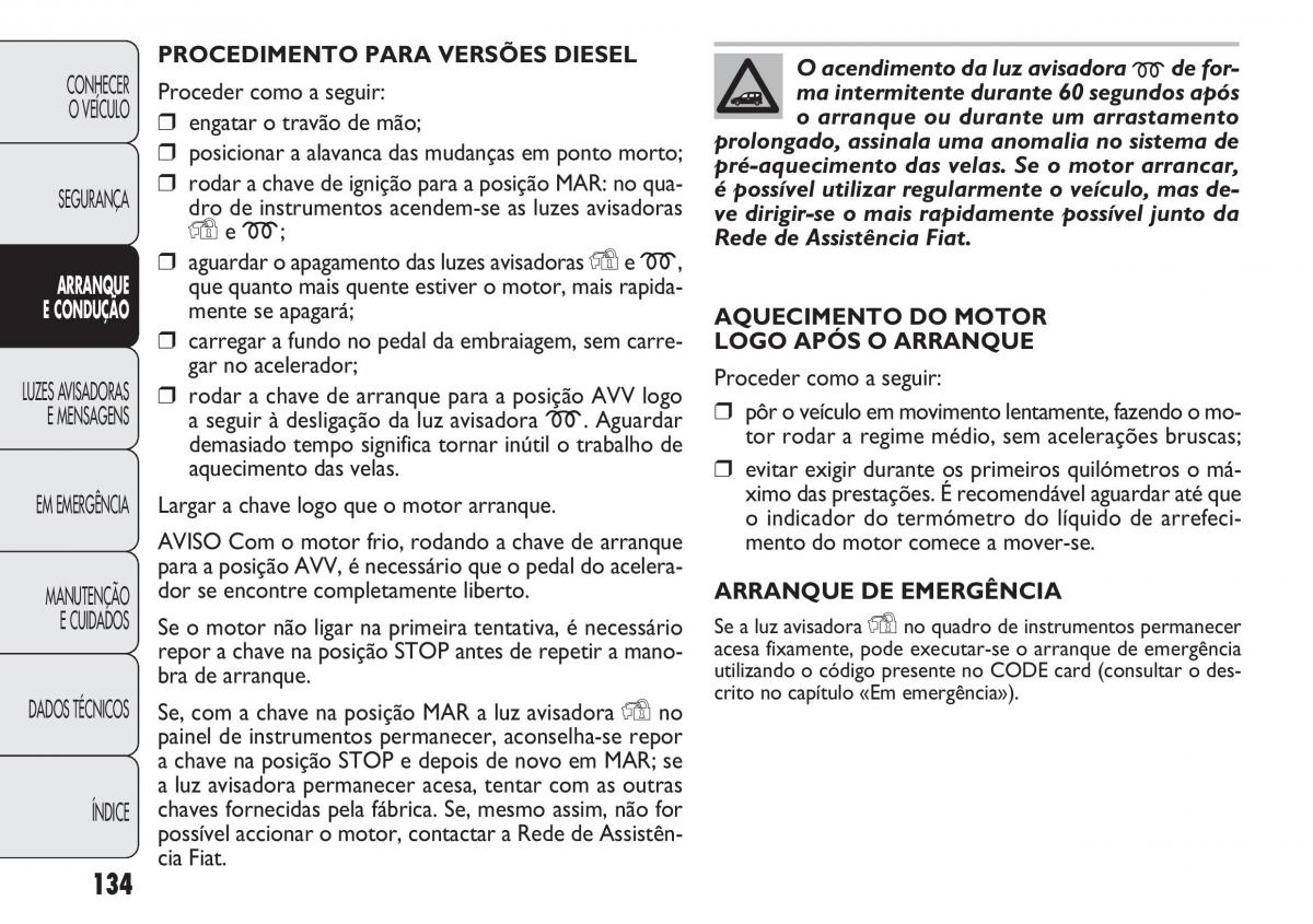 Fiat Doblo II 2 manual del propietario / page 138