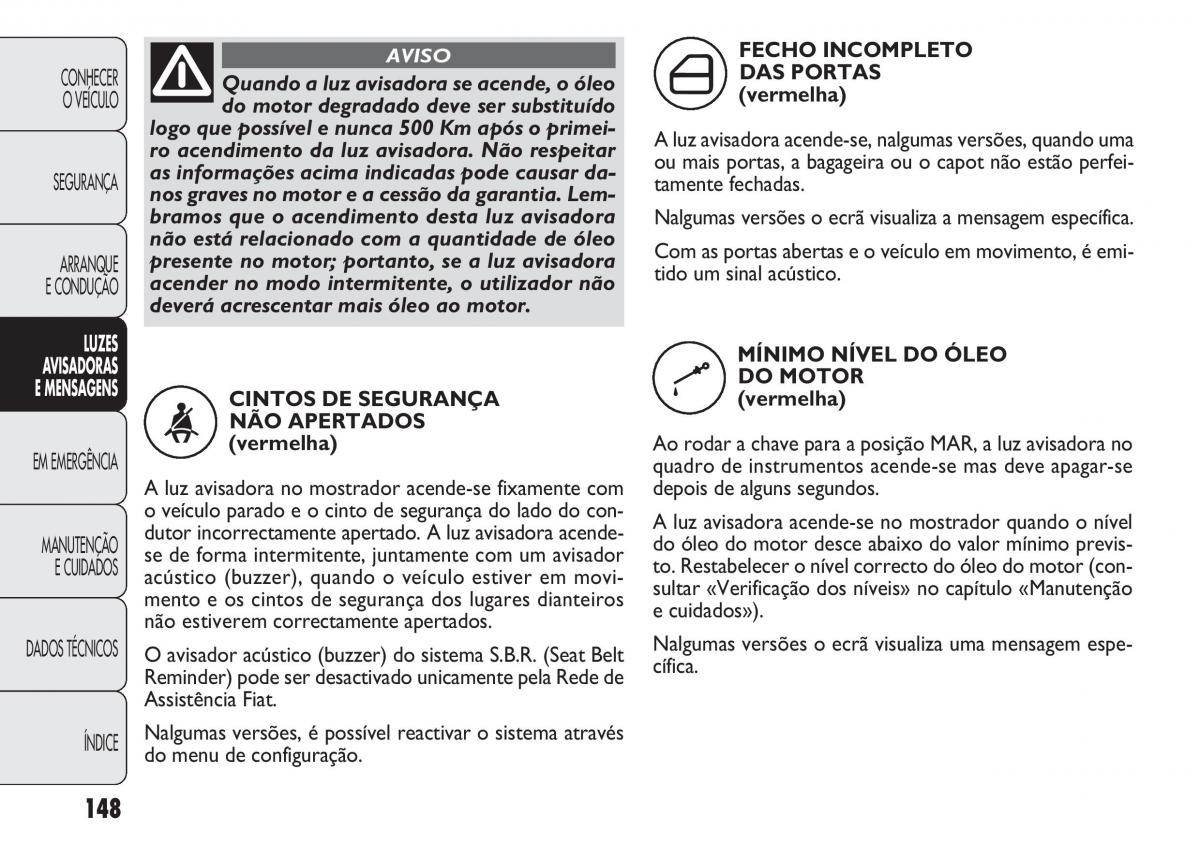 Fiat Doblo II 2 manual del propietario / page 152