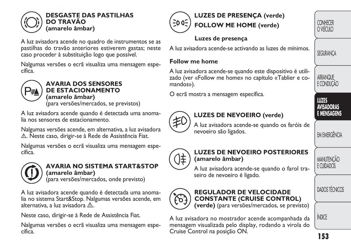 Fiat Doblo II 2 manual del propietario / page 157