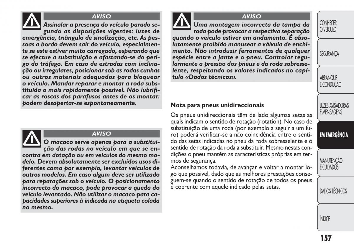 Fiat Doblo II 2 manual del propietario / page 161